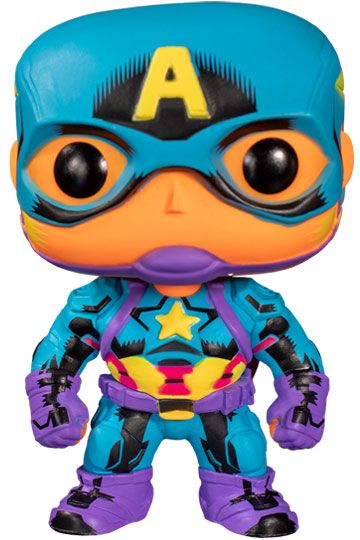0889698488457 Funko pop - Marvel Black Light - Captain America - Imagen 1
