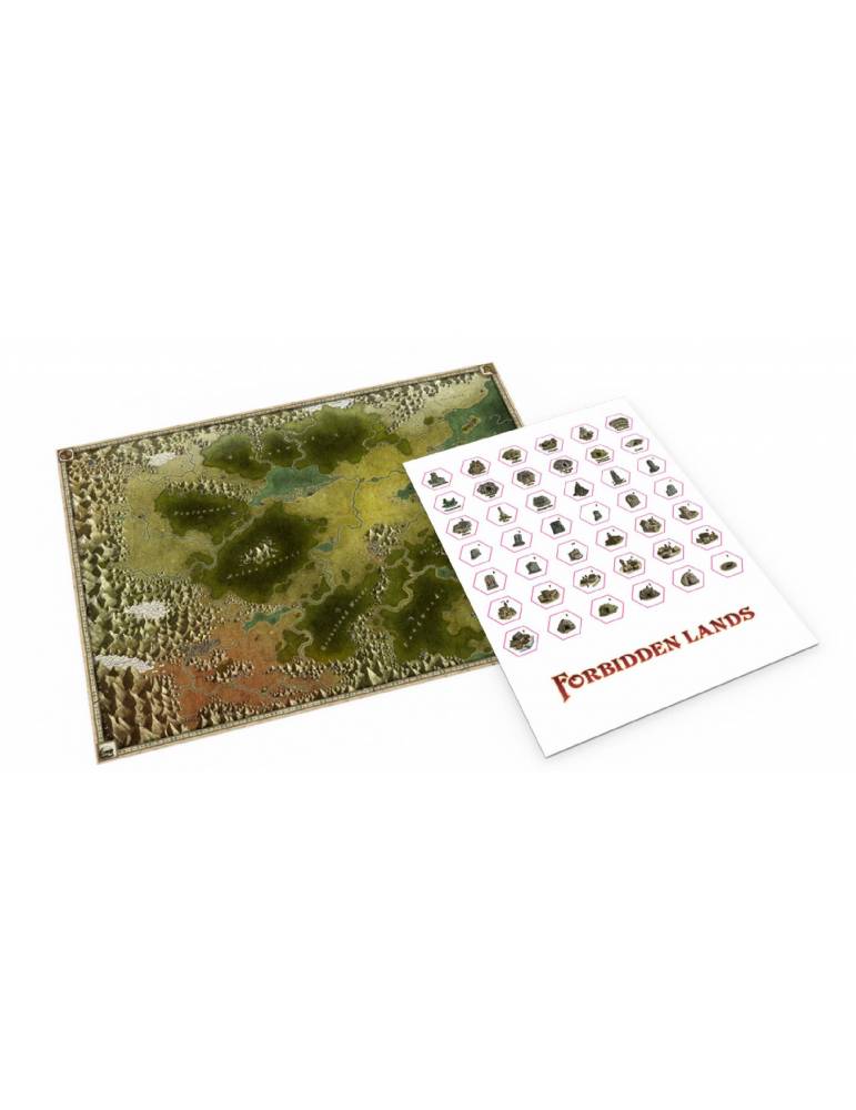 9788417775964 Forbidden Lands - Mapa + Pegatinas - Imagen 1