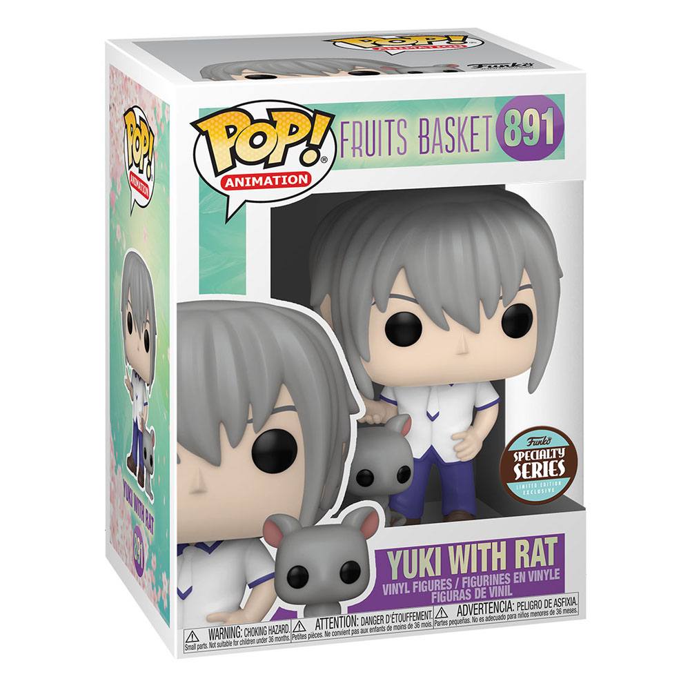 889698546188a Funko pop - Fruits Basket - Yuki Soma con rata - Imagen 1
