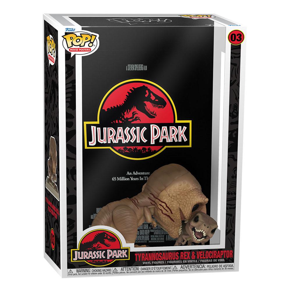 0889698615037a Funko pop - Jurassic Park - Movie Poster Tyrannosaurus Rex & Velociraptor - Imagen 1