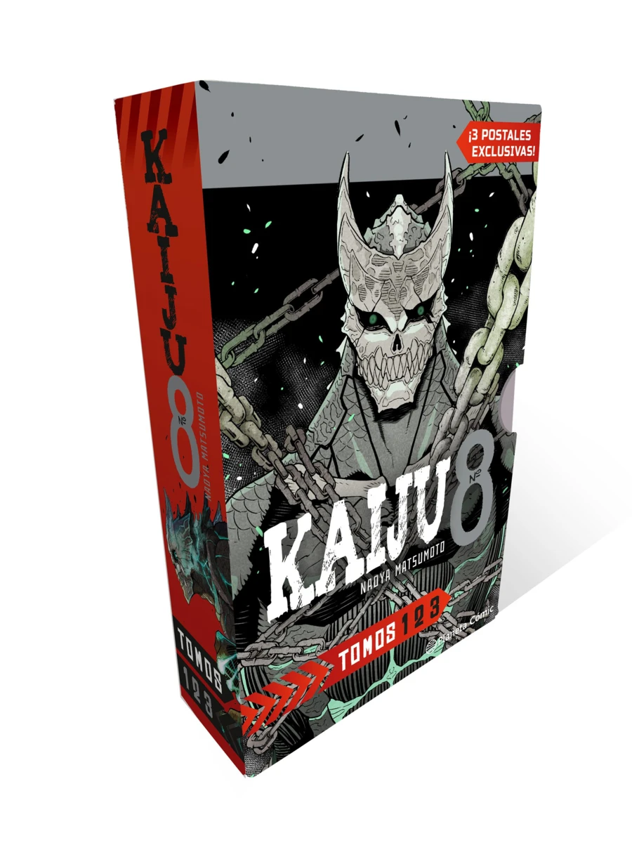 9788411610339 Shonen Starter Set Kaiju 8 nº 1+2+3 - Imagen 1