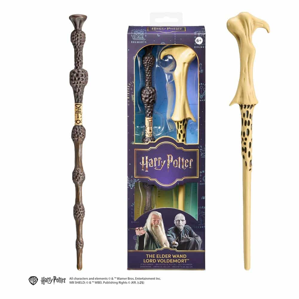 0849421011697 Noble Collection - Réplica Varita de Sauco y Lord Voldemort 31 cm - Imagen 1