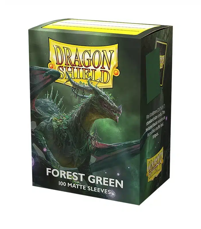 5706569110567 Fundas Standard Matte Forest Green (100 fundas) - Dragon Shield - Imagen 1
