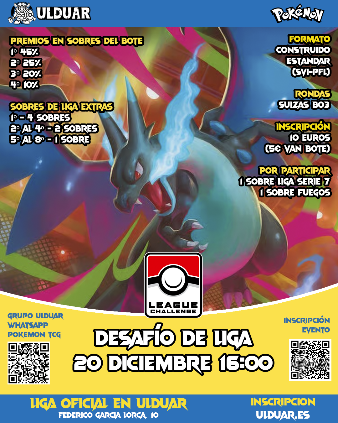 DESAFIO DICIEMBRE Desafío de Liga Ulduar 20 de Diciembre a las 16:00 - Imagen 1