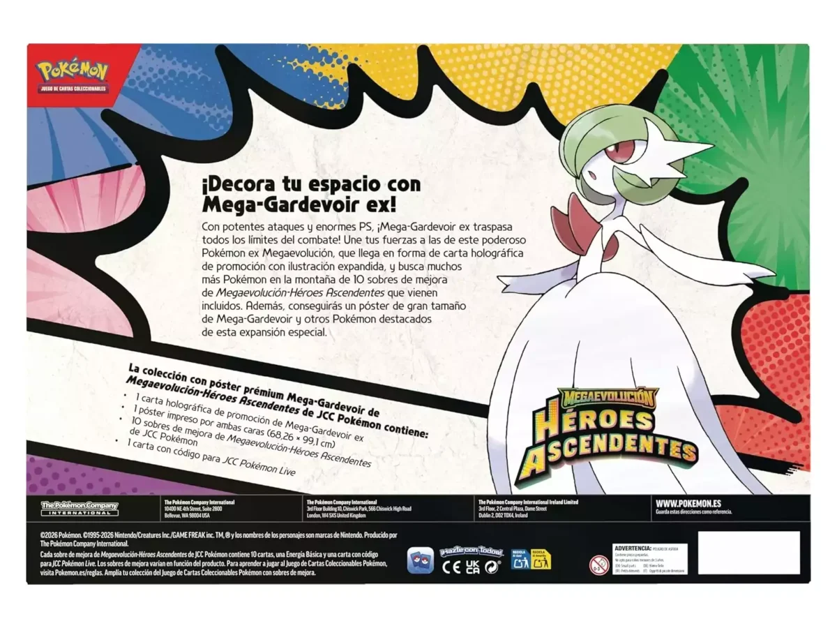 Pokémon Héroes Ascendentes Colección con Póster Prémium Mega Gardevoir Pokémon Héroes Ascendentes Colección con Póster Prémium Mega Gardevoir